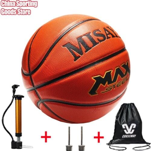 Super fiber basketball No. 7, wear-resistant indoor and outdoor, professional training basketball, free air pump + needle + bag