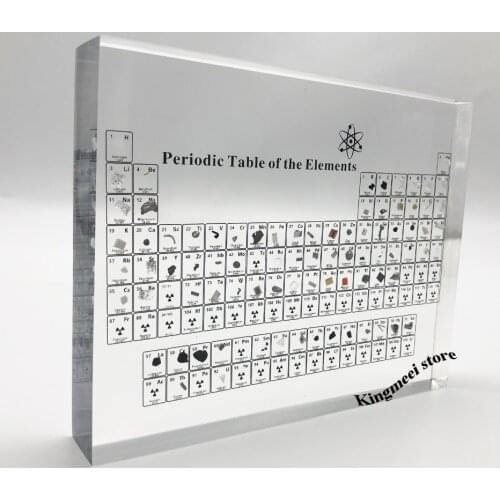 Large Stock Acrylic Periodic Table Chemical Periodic Table Acrylic Crystal Physical Periodic Table Gifts Real Elements inside