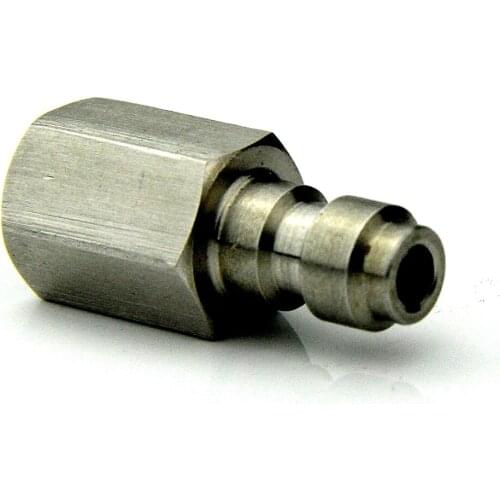 2Pieces Paintball PCP Charging Hose Male Quick Disconnect Adaptor Female Thread 1/8NPT&1/8BSP& M10*1 Stainless Steel Fill Nipple