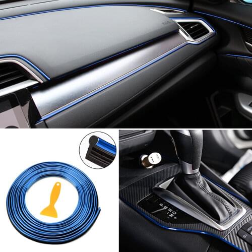 Car Decorative thread interior Mouldings car styling Strip For Renault Koleos Megane Scenic Fluence Laguna Velsatis Twingo Clio