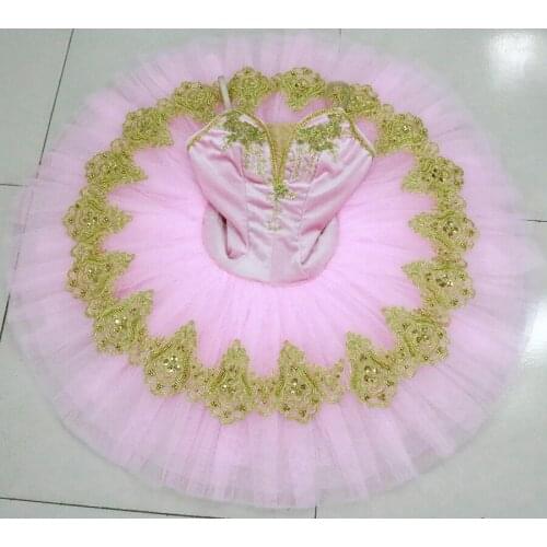 Fairy Professional Ballet Tutu Child Pink With Flowers Ballet Professional Tutu For Adults Girls Ballet Tutu Dress