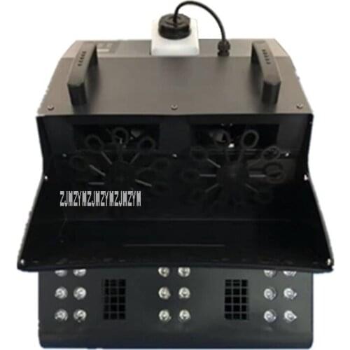 Double Wheel Smoke Bubble Integrated Machine Led Bubble Fog Machine Professional Wedding Event Party Effect Machine 110V/220V