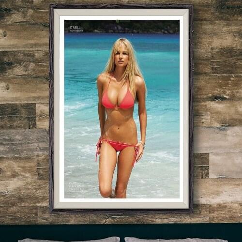 E133 Genevieve Morton Sexy Model Movie Star Wall Silk Cloth Poster Art Home Decoration Gift