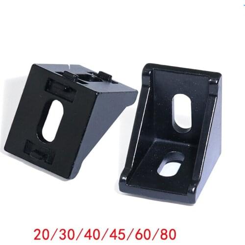 5/10pcs 2020 2028 3030 3060 4040 4080 6060 8080 Aluminum Corner Bracket for 20/30/40/45/60 Aluminum Profile Connector CNC Router