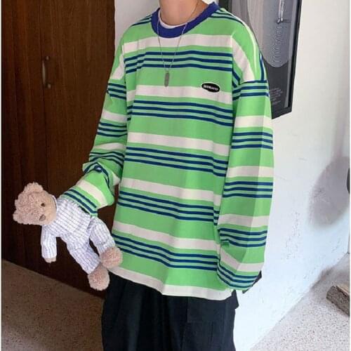 Мужские полосаты футболки LENTHIMEN China At AliExpress