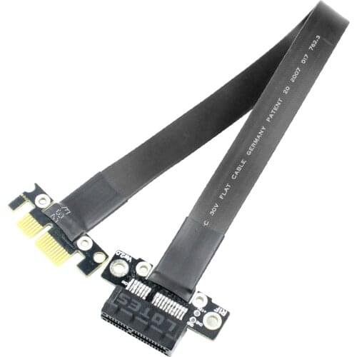 PCI Express PCIe Gen3.0 x1 x16 Riser Graphics Card Ribbon Extension Cable 25cm PCI-E 1x 16x 3.0 R11SF for BTC Miner