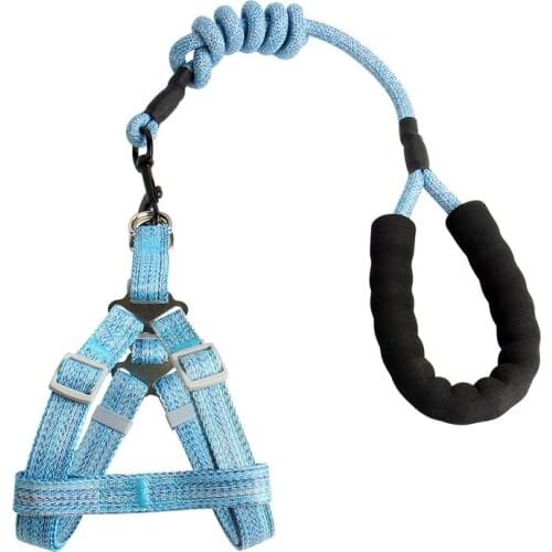 Cross-border Hot-selling Pet Traction Rope Dog Chest Strap Small and Medium-sized Dog Round Rope Chest Strap Traction Supplies