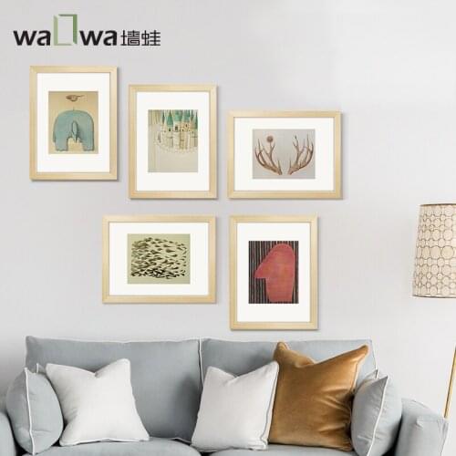 The wall paintings of Wei Lai dream frog Nordic modern living room decoration painting creative Cafe photo wall mural design