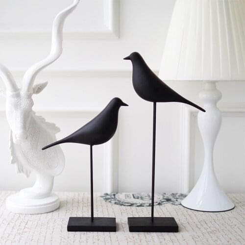 Some new USA black bird art decoration resin Home Furnishing decor D0041