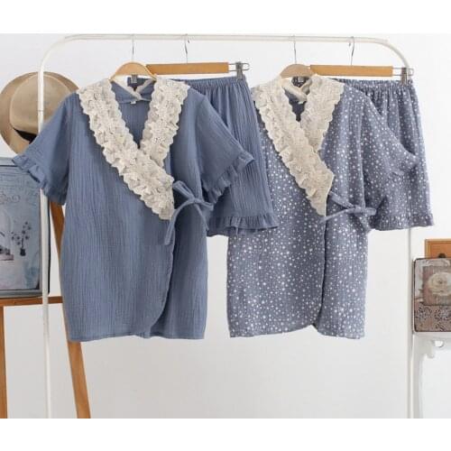 Short sleeve Nursing Clothes Maternity Pajamas Cotton Pregnant Pajama Set Tops&Pants Summer Sleepwear Nightgown Top + shorts