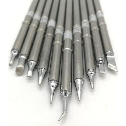 T12-B2 T12-D24 T12-C4 ILS JL02 KU K BC2 BL BC1 Solder Iron Tips T12 series Soldering Rework Station FX-951 10Pcs/SET