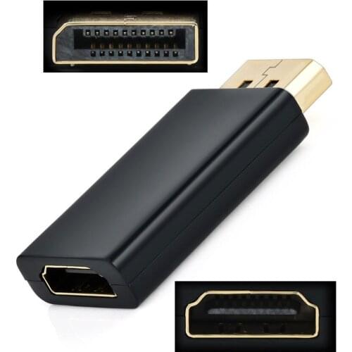 Portable Display Port DP Male to HDMI-compatible Female Adaptor Adapter Converter for HDTV