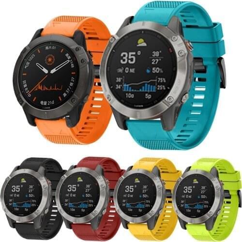 Smart Watch Band Straps For Garmin Fenix 6 6S 6X 5X 5 5S 3 3HR Forerunner 935 945 Quick Release Strap Silicone Bracelet