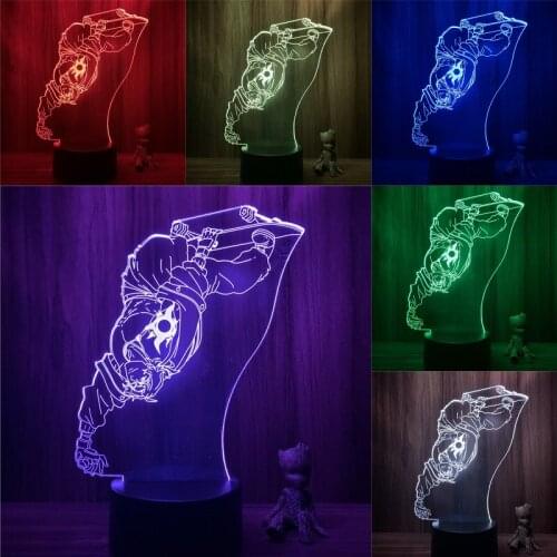 SK8 the Infinity Joe Kojiro Nanjo LED NightLight 7 Colors Touch Table Decor Night Light Gift Model Lover 3D Lamp Action Figure