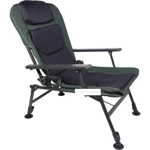 DY003 Foldable Fishing Chair Light Portable Multifunctional Lifting Fishing Chair Leisure Fishing Stool Powder Coating Iron Pipe