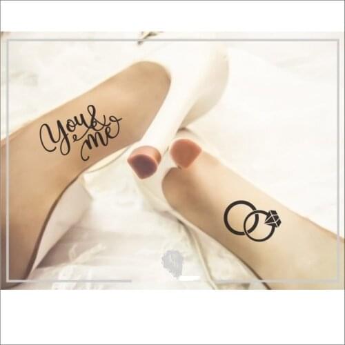 Wedding Shoes Decal - Soul Mates You and Me Wedding Shoes Sticker Wedding Decal Wedding Sticker Bride Shoes Decal