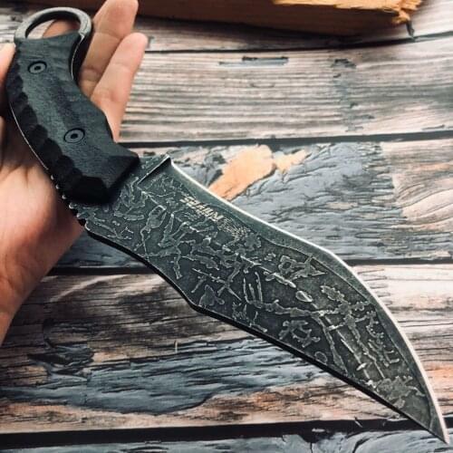 HEAVY DUTY Tactical Camping Hunting Knife Corrosion Resistance Fixed Blade Knives Jungle self defense Outdoor Survival EDC Tools