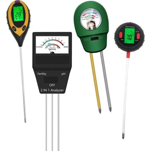 2/3/4/5-in-1 Plant Soil Fertility Tester PH Meter Light Moisture Analyzer Gardening Tool for Flowers Farm Lawn 32% OFF