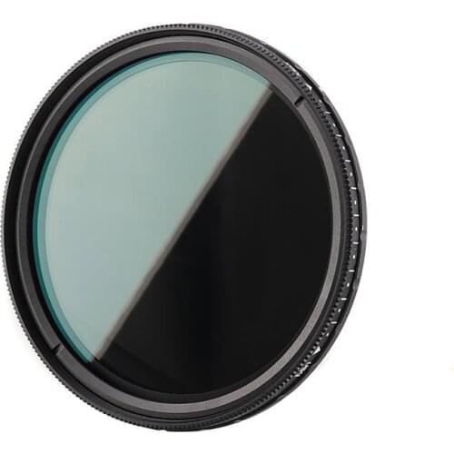 FOTGA 43-82mm Ultra Slim ND2-400 Fader Variable Neutral Density ND Filter for DSLR Lens Adjustable ND2 ND4 ND8 to ND400