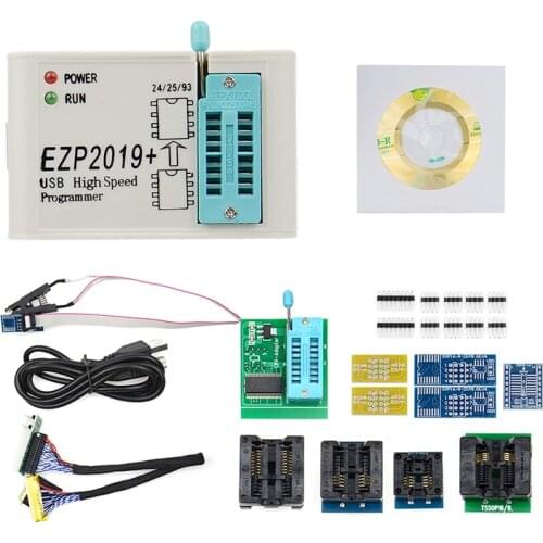 EZP2019 12 Adapter USB Programmer Full Set High-Speed SPI Test Clip Sop8/16 Support 24 25 93 EEPROM Flash Bios Chip