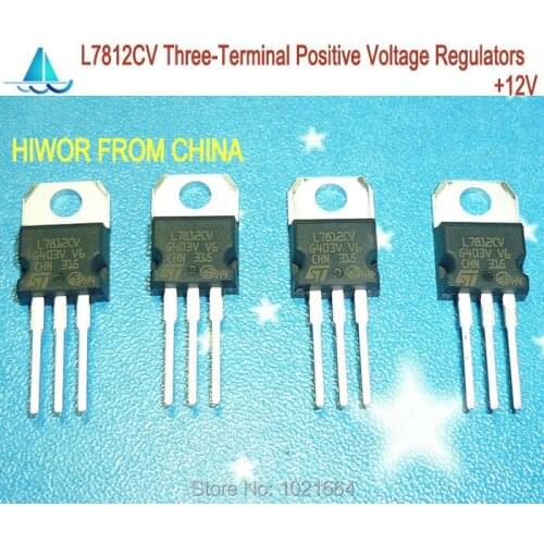 10pcs/lot L7812CV L7812 7812 Three-Terminal Positive Voltage Regulators +12V TO-220 ST Original