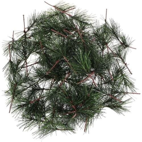 100Pcs Artificial Plant Green Pine Needles Crafts for Wedding Home Garden Decors