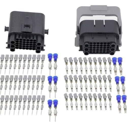 36 Pin plug black plastic car computer board connector with terminal DJ7361-1.5-11 36P connector