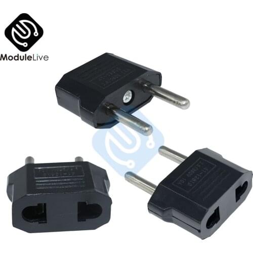 5pcs High Quality Power Supply Adapter USA US Regulation to European Euro EU Travel Charger Adapter Plug Outlet Converter