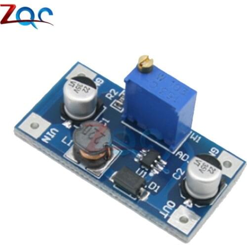 5PCS/Lot SX1308 DC-DC DC 2-24V 2A to DC 2-28V Step Up Power Module with 10K Ohm Adjustable Potentiometer Booster for Arduino