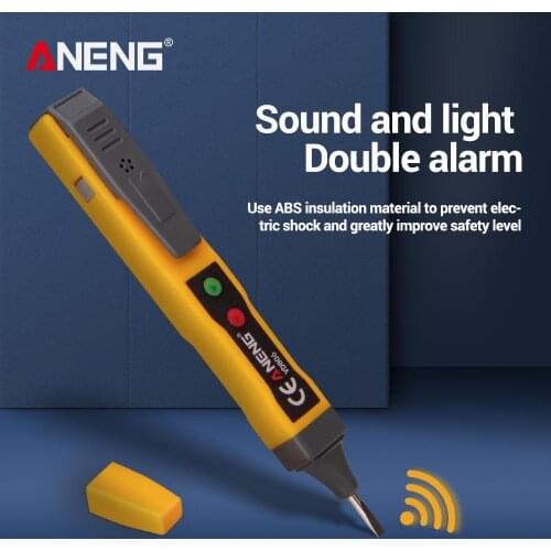 ANENG VD806 AC/DC Voltage Detector Electric Non-contact Pen Tester Continuity Battery Test Pencil with Sound Light Alarm