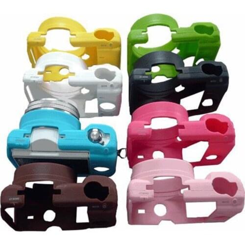 Camera Bag Case 8 Colors Silicone Camera Soft Case Protective Skin Cover For Sony camera Skins A5000 A5100 Camera Bag