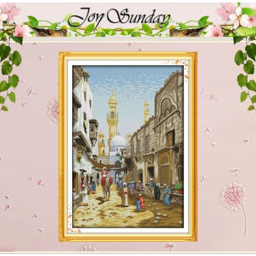 Exotic Scenery Patterns Counted Cross Stitch 11CT 14CT Cross Stitch Set Wholesale Cross-stitch Kit Embroidery Needlework