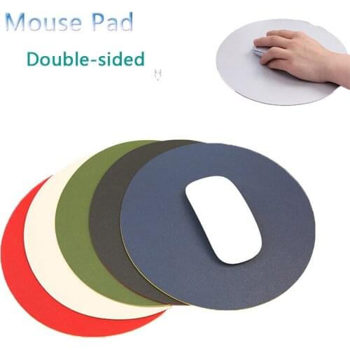 PU Leather Mouse Pad Double-sided For Laptop Computer Desk Mat Home Office Gaming Anti-slip Modern Keyboard Comfortable Mice Pad