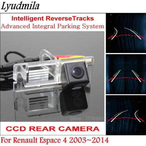 Lyudmila Rear View Camera FOR Renault Espace 4 2003~2014 Intelligent Parking Tracks Backup Reverse / Dynamic Guidance Tragectory
