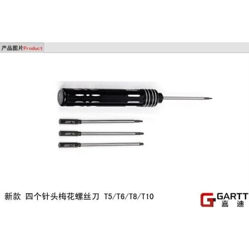 Freeshipping GARTT Multifunctional 4 in 1 Steel TORX Driver T5/T6/T8/T10 For RC Helicopter Airplane Big Sale