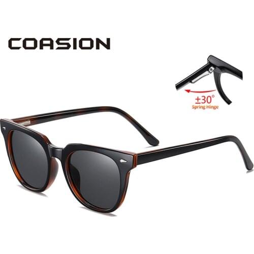 COASION Brand Vintage Polarized Sunglasses Men Women Luxury Design TR90 Frame Sun Glasses Anti-Glare Glasses for Driving CA1586