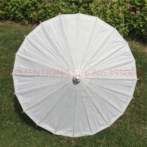 PoeticExst Chinese vintage white paper marriage decoration children umbrellas 100pcs