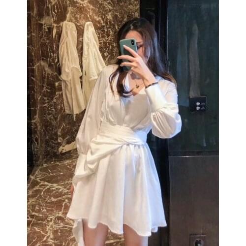 Guangzhou ShiSanHang womens acetate silk irregular thin dress 91658yy