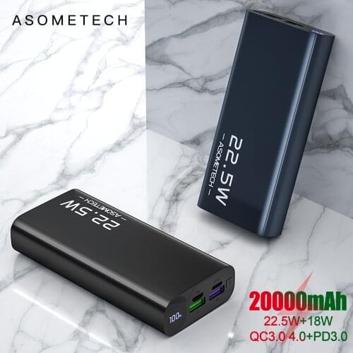 Power Bank 20000mAh Two Way Fast Charging Poverbank Mobile Phone Charger External Battery Powerbank 20000 mAh for iPhone Xiaomi