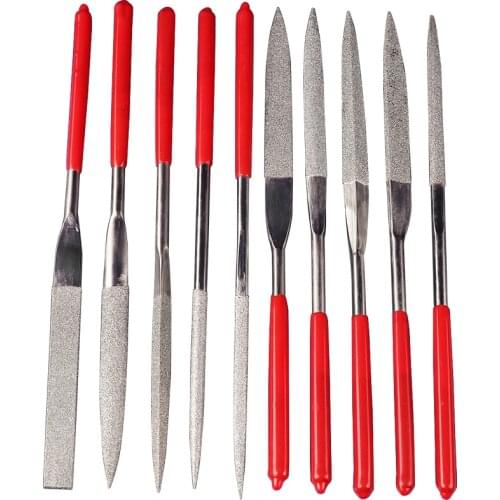 10pcs 3x140mm 4x160mm 5x180mm Diamond Needle File Mini Rasp Wood Carving Metal Hand File Set Microtech Hobby Hand Needle