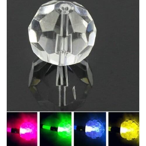 16MM pineapple LED Fiber optic crystal Beads End glow Fiber optic cable light Glitter Plastic PMMA ends Ceiling Star DIY Decor
