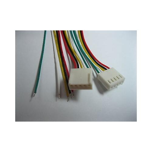 200 pcs 2510 2.54mm Pitch 5 Pin Female Connector with 26AWG 300mm Leads Cable