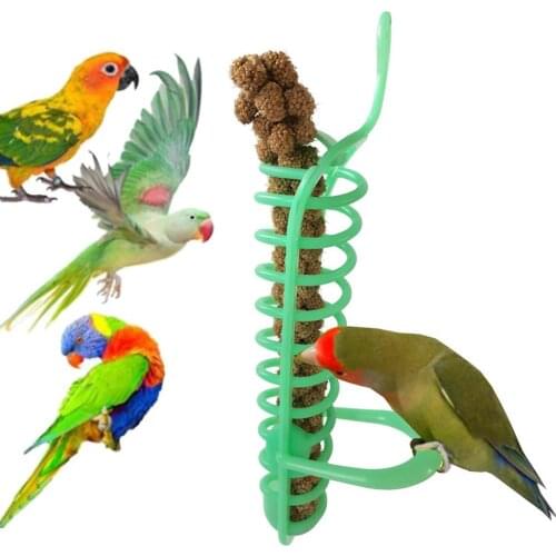7Pcs Pet Bird Parrot Bell Ball Bathtub Feeder Hanging Cage Swing Bite Chew Toy