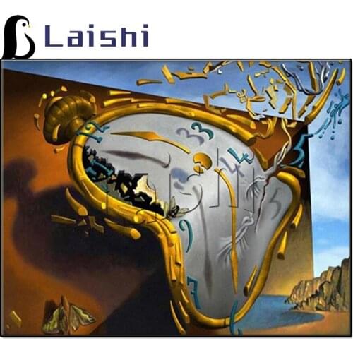 Diamond embroidery abstract Salvador Dali Clock diamond painting Cross Stitch full square Rhinestone mosaic art decoration gift