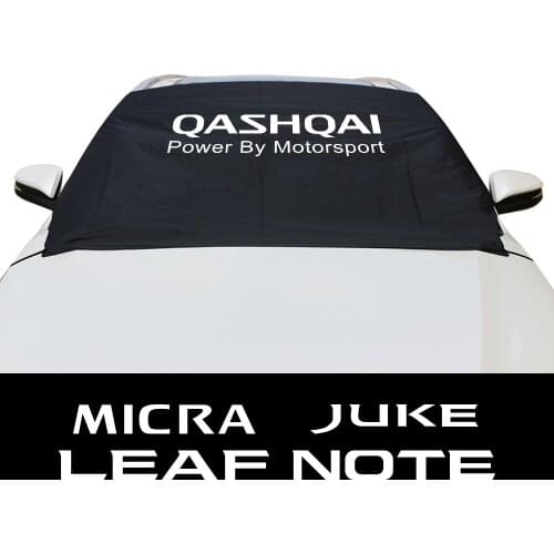 For Nissan Juke Leaf Micra Qashqai Maxima Murano Note Patrol Rogue Sentra Sylphy Car Windshield Snow Block Covers Accessories