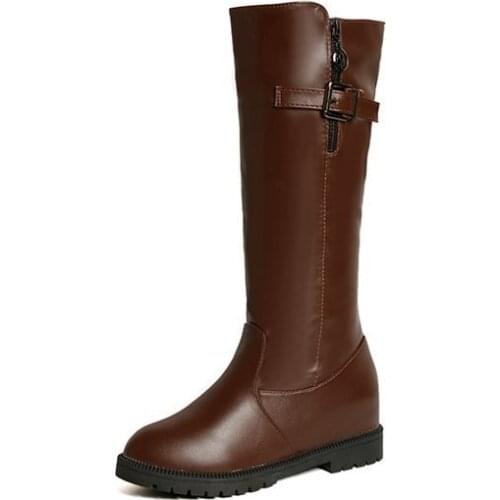 Ankle Boots For Pu Time-limited Botas Mujer 2018 Autumn And Winter New Pattern Woman Low Coarse With In Cylinder Head Boots