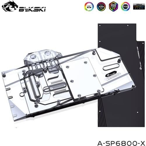 Bykski Watercooler For Sapphire RX 6800 Graphics Card ,5V /12V Edition,Full Cover Copper Water Block, A-SP6800-X