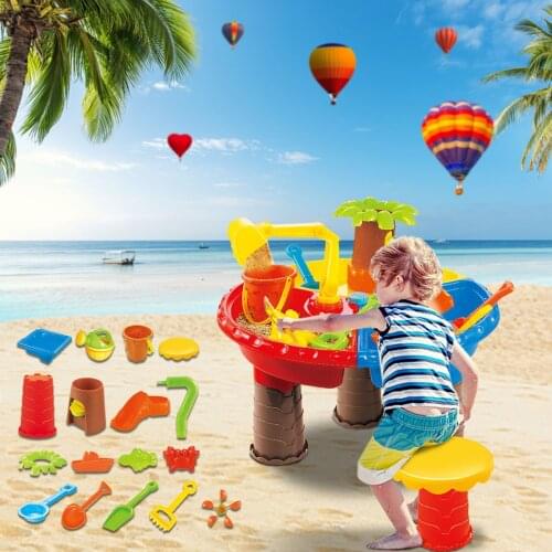 21pcs Children Beach Baby Toys Slicone Summer Digging Sand Tool With Shovel Water Game Play Outdoor Toy Set Sandbox For Boy Girl