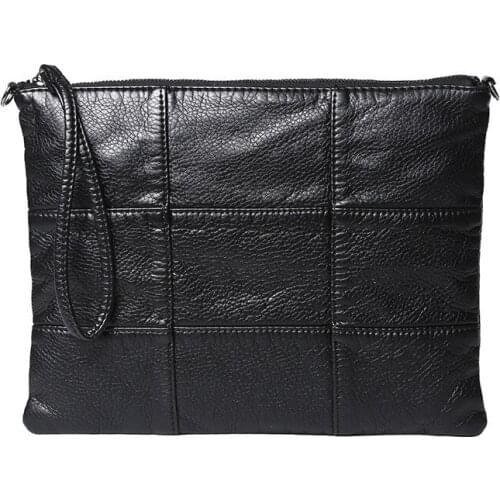 PU Leather Women Clutch Bags Envelope Small Shoulder Organizer Purse Eevening Party Ladies Wristlet bag