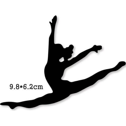 Metal Cutting Dies girl dancing 2020 Crafts Stencil For DIY Scrapbooking Paper/photo Cards Embossing Die template